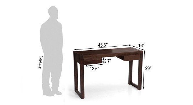 WALLET STUDY AND FOLDING CHAIR  (Finish-Mahogany)